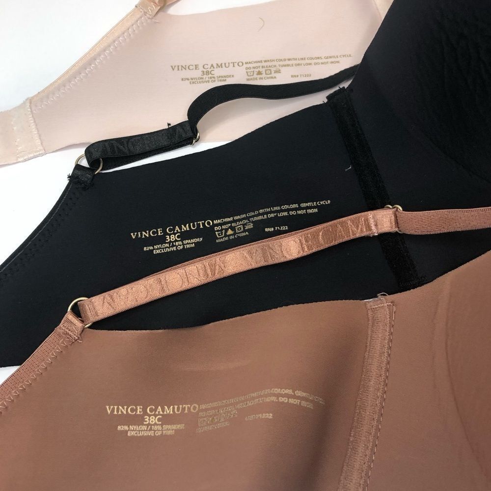 Vince Camuto pink, brown and black 38C bra bundle - Picture 10 of 15